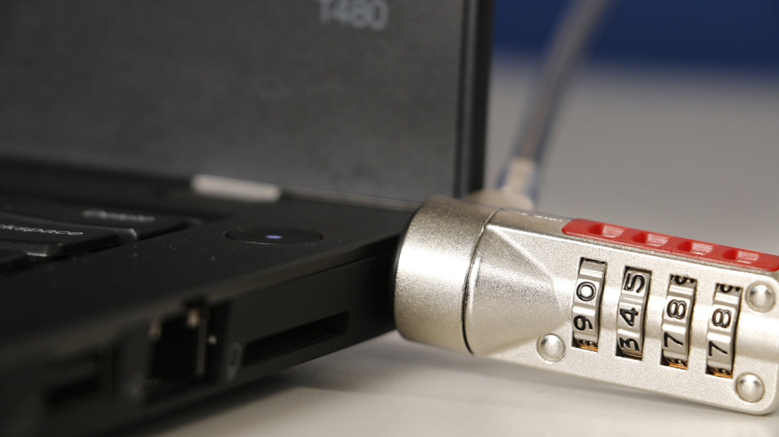 gray flash drive in laptop