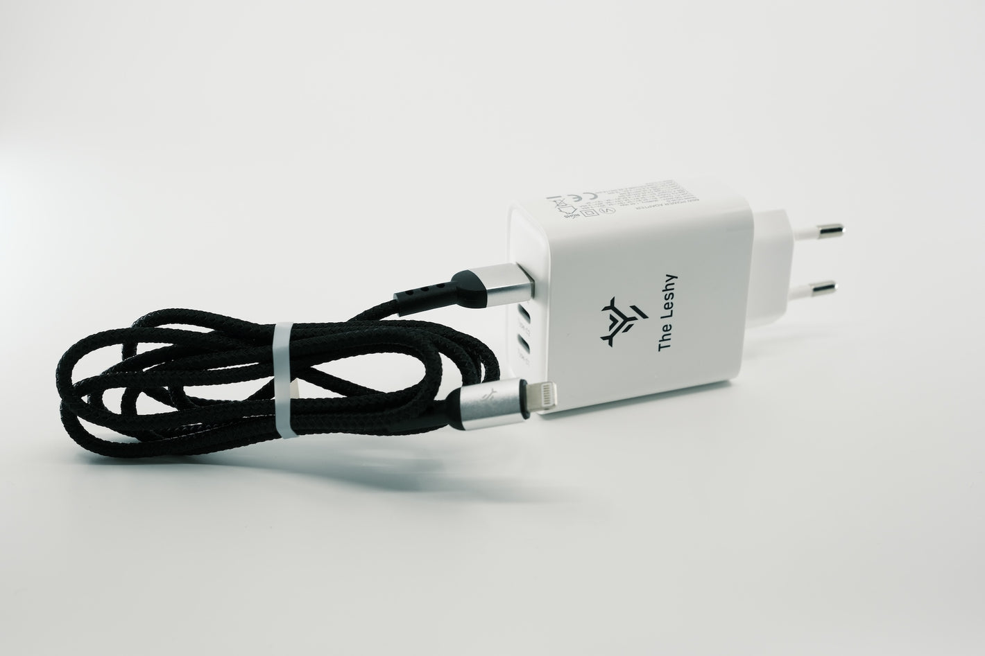 ZESTAW #6 Ładowarka sieciowa 65W + kabel 3A USB-A do Lightning - 1.2m